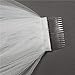 2 Tier Lace Wedding Bridal Veil with Comb Ivory Cut Edge Waltz Length
