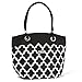 Fit & Fresh Signature Collection Ladies' Brisbane Insulated Tote - Black & White Ikat