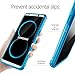 Poetic Affinity Slim Fit Galaxy S8 Case With Anti-Slip Side Grip and Reinforced Corner Protection Bumper for Samsung Galaxy S8 Blue/Clear