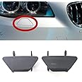 Three T 2pcs Car Front Bumper Headlight Washer Nozzle Jet Covers Caps Fit for BMW F10 F18 535i 550i 2011 2012 2013, Black