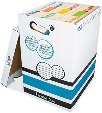 Boxa 2 in 1 OMNI School Supply Box, Holds 7560 Double-Stacked Letter/Legal Folders, 18 Pack (6-OM04-0-BB-18)