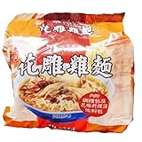 Taiwan TTL Hops Carved Chicken Instant Noodles 3 Bags Packed 台灣花雕雞泡麵3包組