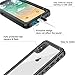 iPhone X/XS Waterproof Case, ATOP Protective Clear Cover with Built-in Screen Protector, Support Wireless Charging IP68 Certified Waterproof Dustproof Shockproof Case for iPhone X/XS 5.8 inch