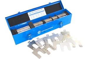 CGLTD Stainless Steel Slotted Shim Kit, Size A, 2" x 2" (Pack of 260) Made in Canada