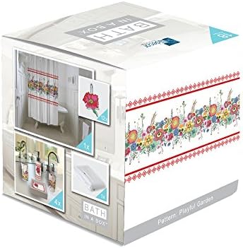 Indecor Home Bath in a Box 18-Piece Bathroom Set, Floral, Multi