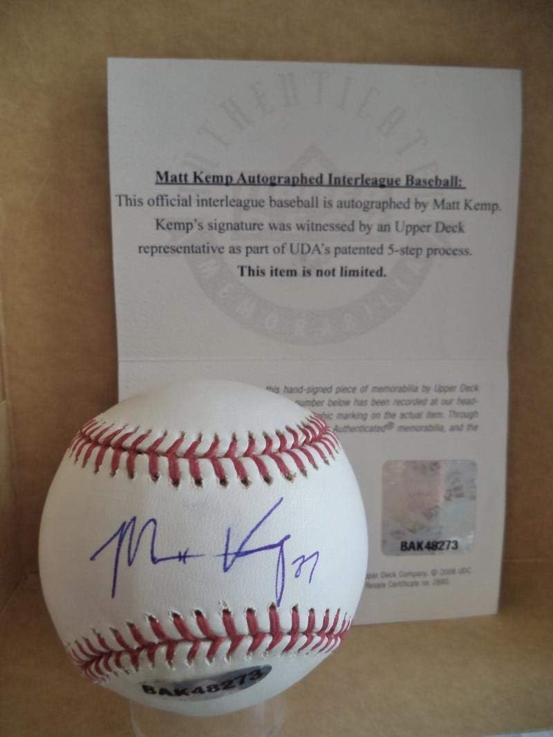 matt kemp autographed baseball