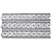 Stone Center Online Carrara White Marble 4x12 Basketweave Mosaic Border w/Cinderella Gray Tan Dots Polished Kitchen Bath Wall Floor Backsplash Shower (1 Sheet)