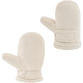 RAOEXI Toddler Infant Winter Mittens Lined with Fleece Easy-on Baby Boy Girls Warm Gloves Outdoor