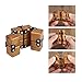SIXTOY Infinity Cube Fidget Toy EDC Killing Time Decompression Reduce Anxiety Puzzle Toy for Children and Adults (Brown)