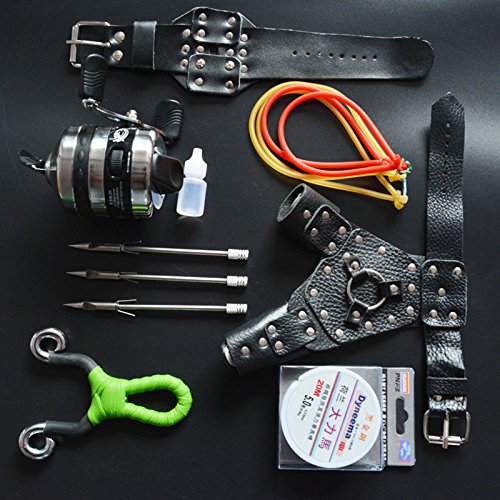 Assolar(TM) Outdoor High Velocity Hunting Slingshot Bow Fishing Kits