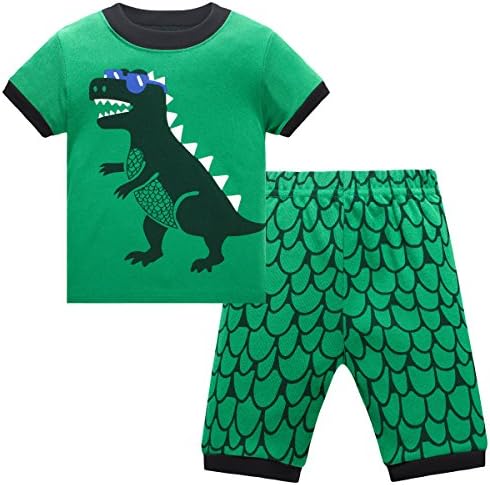 Schmoopy Boys Pajamas With Dinosaur For Toddler and Little Kid Boys 3T
