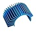 YQBOOM (4-Pack) Aluminum Electric Engine Motor Heatsink Fins Cooling for RC 540 550 Size Brushed Brushless RC Car Accessories (Blue)