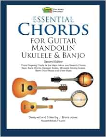 Amazon Com Essential Chords For Guitar Mandolin Ukulele