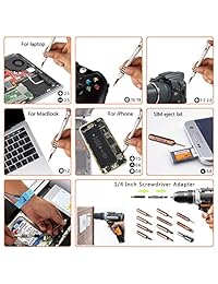 Kit de herramientas de reparación electrónica, juego de destornilladores magnéticos de precisión 90 en 1 para fijar el iPhone, iPad, teléfono móvil, ordenador, ordenador, MacBook, tableta, lote   repuesto de batería de pantalla profesional para herramient