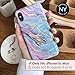 VELVET CAVIAR Compatible with iPhone Xs Max Case Marble for Women & Girls - Cute Protective Phone Cases (Pink Iridescent Holographic Blue)