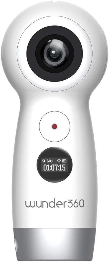 Wunder360 VR Camera Dual-Lens Panoramic Camera with Electronic Image Stabilization, 4K in-Camera Stitching