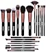 BS-MALL Premium Synthetic Kabuki Brush - Eye Make Up Brushes - Makeup Brush Set (20 Pcs,Rose Golden)