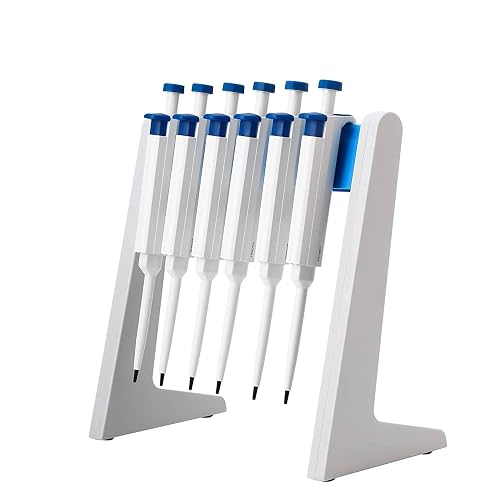 Micro Pipettor Rack Laboratory Pipettor with Stand Holder, Linear Lab Pipette Rack, Holds ...