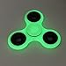 Yakalla Hot Lighting White Fidget Toy Abs Plastic, Edc Hand Spinner for Autism and Adhd Rotation Stress Relief Toys Glowing in The Dark (Fluorescence)