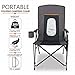 PORTAL Oversized Quad Folding Camping Chair High Back Cup Holder Hard Armrest Storage Pockets Carry Bag Included, Support 300 lbsthumb 1