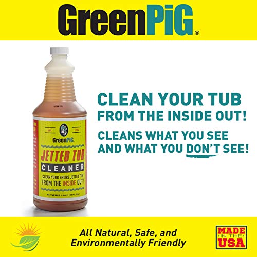 GREEN PIG Jetted Tub Cleaner is an Enzymatic Formula that Cleans Your
