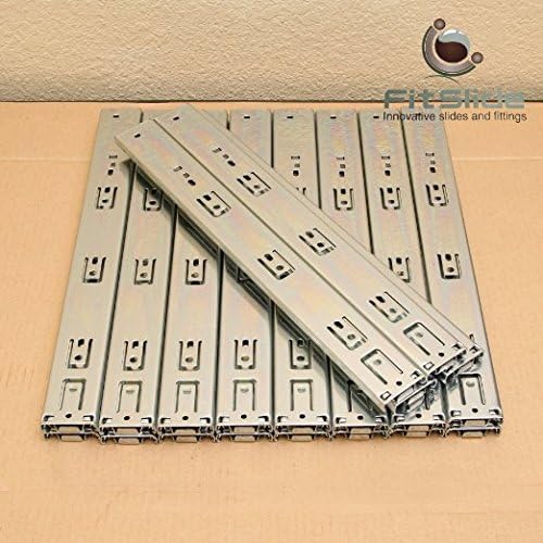 FitSlide 22" Full Extension Ball Bearing Slide 10 set value package