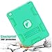 TIANLI Case for iPad Air Three Layer Plastic and Silicone Protection Heavy Duty Shockproof Protective Cover for iPad Air 9.7 inch - Mint