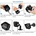 Frienda Adjustable Wall Mount Bracket 360 Degree and Protective Silicone Cover Skin Compatible with Blink XT Indoor/Outdoor Security Camera, 3 Sets (Black)