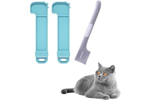 UtySty 3 Pack Cat Strip Squeeze Spoon Cat Treats Dispenser Feeding Liquid Paste Snack Cat Bar Squeezer Feeder with Pet Food Can Spoons Canned Scoop for Dogs and Cats