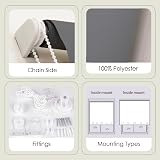 Funky Gadgets Charcoal Grey Roller Blinds 60x165cm Daylight Eyelet Easy Fit view 4