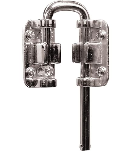 Defender Security S 4355 Serrure Pour Porte Coulissante – Boîtier Moulé Sous Pression, Pêne En Acier Trempé, Blanc