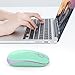 Jelly Comb 2.4G Slim Wireless Mouse with Nano Receiver, Less Noise, Portable Mobile Optical Mice for Notebook, PC, Laptop, Computer, MacBook MS001 (Green and Purple)