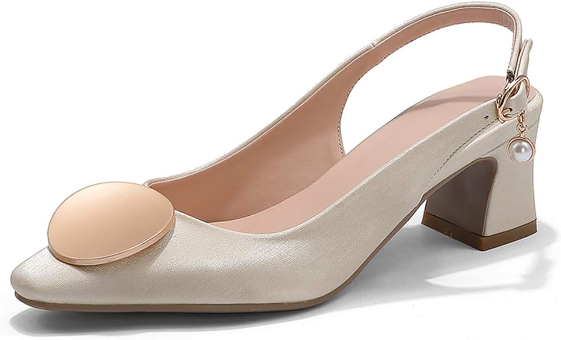 champagne slingback heels