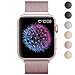 BRG 38mm Stainless Steel Mesh Milanese Loop with Adjustable Magnetic Closure Replacement iWatch Band for  Watch Series 3 Series 2 Series 1 Nike+ Sport Edition Rose Gold