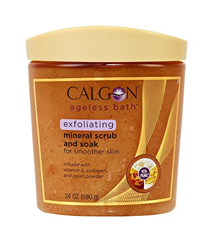 Calgon Ageless Bath Series Exfoliating Mineral Scrub and Soak (24 Ounce)
