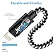 JYDMIX USB C to Lightning Cable 3FT [Apple MFi Certified] Nylon Braided Compatible with iPhone 12/12 Pro/SE 2020/11/11Pro/ X/XS/XR/XS Max / 8/8 Plus, Support Power Delivery by Type C Charger