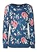 FACE N FACE Women's Crewneck Printed Floral Long Sleeve Pullover Sweatshirt