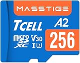 Tcell 256GB microSDXC Card Adapter A2 U3 V30 4K 170MB/s for DJI Gopro Osmo