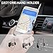 Dash Crab Armour - Luxury Metal Air Vent Car Phone Mount Holder, Universal Fit for All Smartphones, iPhone Xs Max R 8 X Plus 7 6s SE Samsung Galaxy S9 S8 Edge S7 S6 Note 9 (Silver)