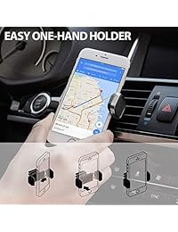 Dash Crab Armour Soporte de metal de lujo para rejilla de ventilación de coche, ajuste universal para todos los smartphones, iPhone Xs Max R 8 Plus 7 6s SE Samsung Galaxy S9 S8 Edge S7 S6 Note 9