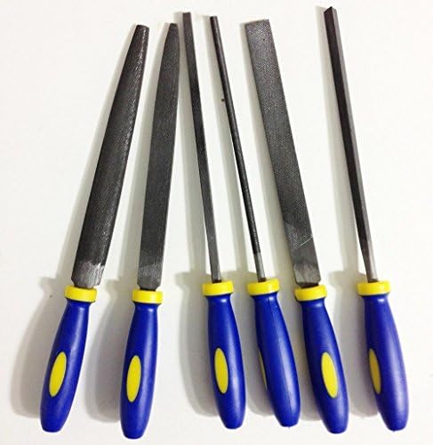 New 6pc 6" Coarse Cut Needle File Set w / Plastic Handle