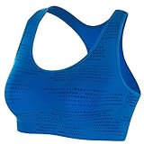 Afrodita Women's Yoga Sports Bra Moving Comfortable Active (Small, Blue)