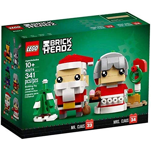 LEGO Herr und Frau Weihnachtsmann - Wünsche Frohe BrickHeadz™ Weihnachten – mit Herrn und Frau Weihnachtsmann!