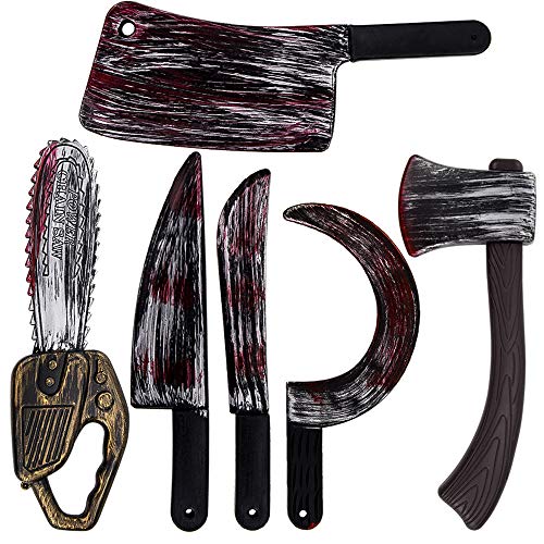 HOLICOLOR 6pcs Halloween Props Party Decoration Set for Halloween Decoration,Hunted Houese and Chunky Costume - Thumbnail 7