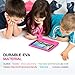 MoKo Case for All-New Amazon Fire HD 10 Tablet (7th Generation, 2017 Release) - Kids Shock Proof Convertible Handle Light Weight Super Protective Stand Cover Case for Fire HD 10.1 Inch Tablet, MAGENTA