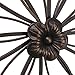 Adeco Black Flower Urban Design Metal Wall Decor for Nature Home Art Decoration & Kitchen Gifts