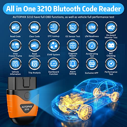 AUTOPHIX 3210 OBD2 Scanner Bluetooth Enhanced Universal Auto Car Code