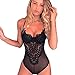 vmree Sexy Sleepwear, Ladies Lingerie Corset Lace Underwire Racy Muslin Bodysuit Temptation Underwear