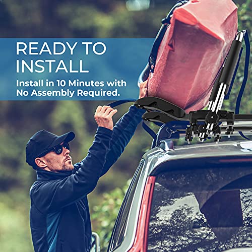 BougeRV Kayak Roof Rack JCradle Carrier Rack Bilateral Design Free