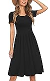 AYIFU Womens Short Sleeve Empire Waist Dresses